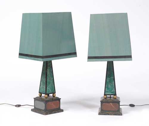 PAIR OF DECORATIVE TABLE LAMPS,