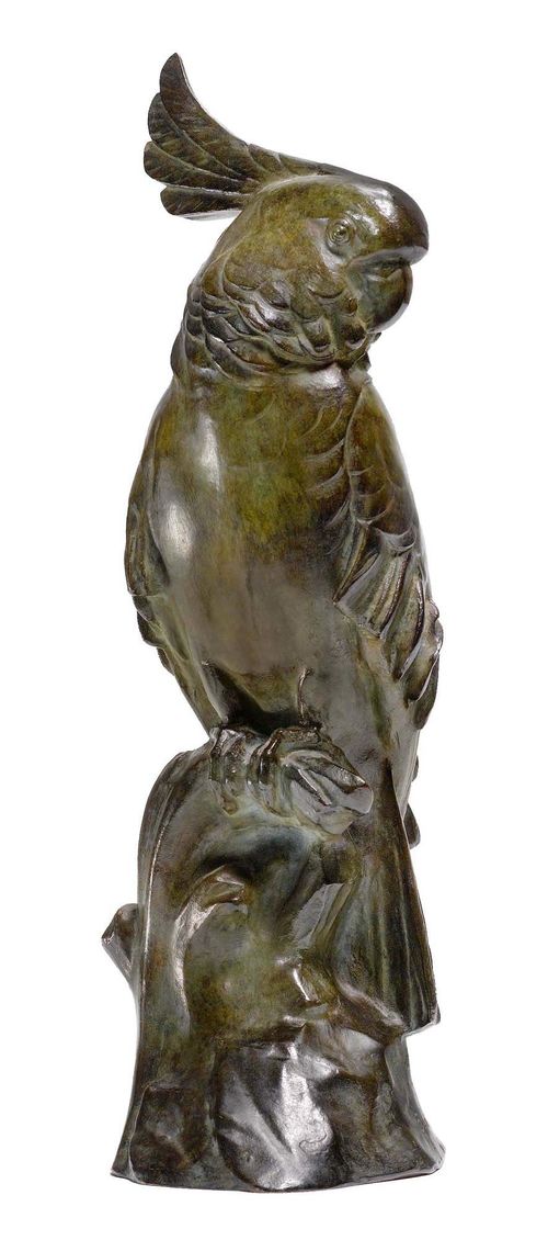 EDUARD MARCEL SANDOZ (1881-1971) SCULPTURE, c. 1920 Bronze with green and brown patina. Signed Edm. Sandoz, Susse Freres Paris. H. 36.5 cm.