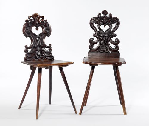 TWO SIMILAR STABELLE CHAIRS,