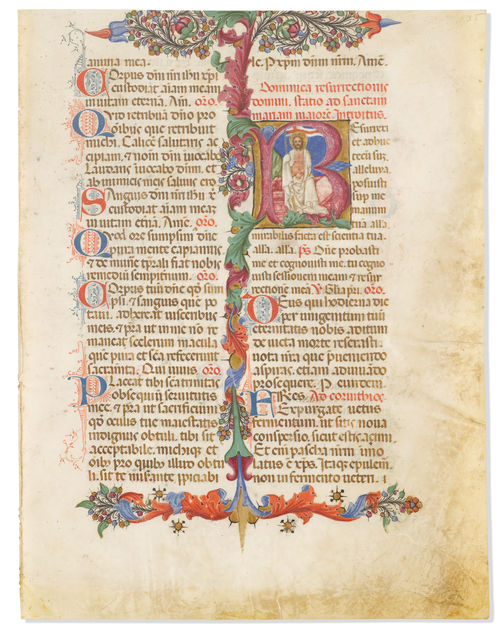 Anonymer lombardischer Buchmaler, ca. 1460-70 (Umkreis Meister des Antiphonars Q von San Giorgio Maggiore?).