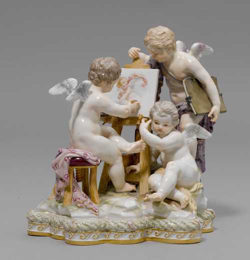PUTTI GROUP AS ALLEGORY OF ART,