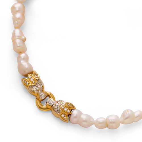 PEARL AND DIAMOND NECKLACE, by BUCHERER.