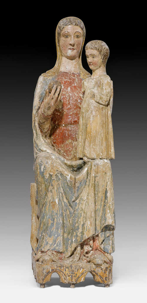LARGE MADONNA ON A THRONE,