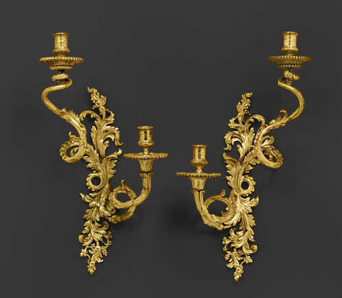 PAIR OF LARGE SCONCES,