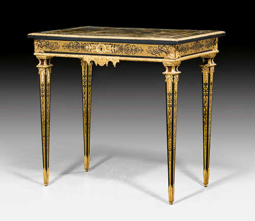 BUREAU-PLAT WITH BOULLE MARQUETRY,