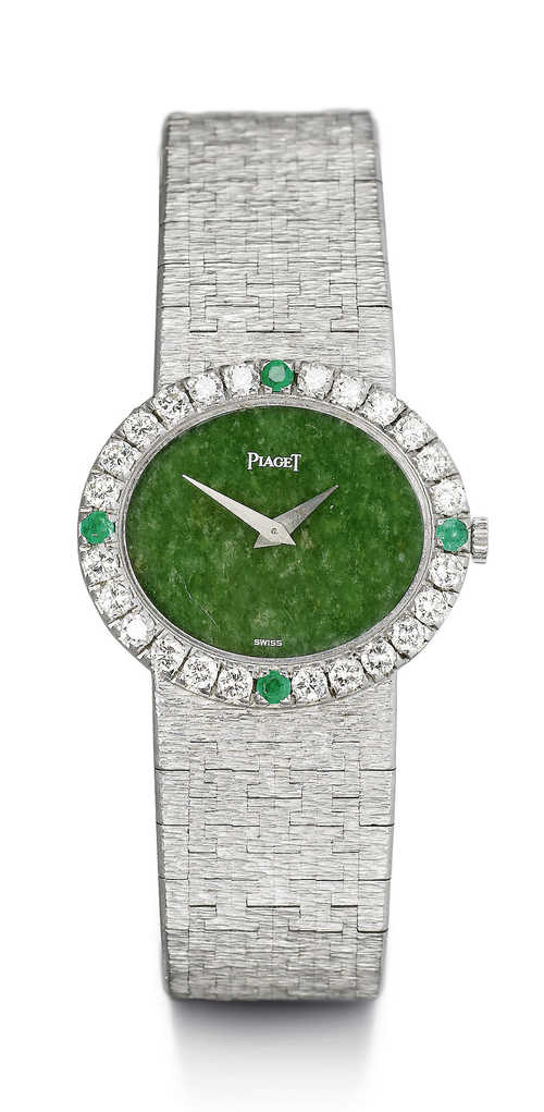 Piaget Diamant-Smaragd-Uhr, 70er Jahre.