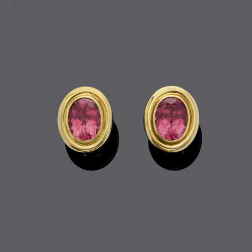 TOURMALINE AND GOLD EARRINGS, by PALOMA PICASSO for TIFFANY & Co.