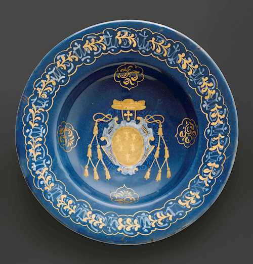 MAIOLICA PLATE FROM THE CARDINAL FARNESE SERVICE,