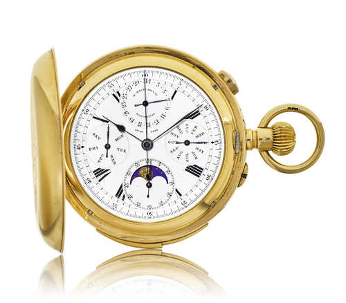 H. White, Chronograph with Minute Repeater and Calendar, ca. 1890.