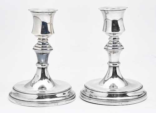 PAIR OF SMALL CANDLESTICKS