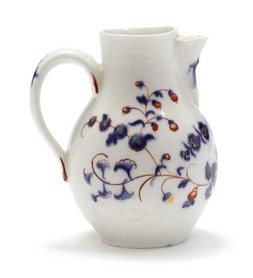 A SMALL JUG WITH EAST ASIAN DECORATION