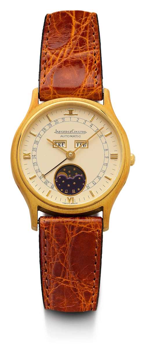 Jaeger le Coultre, attractive wristwatch with calendar.
