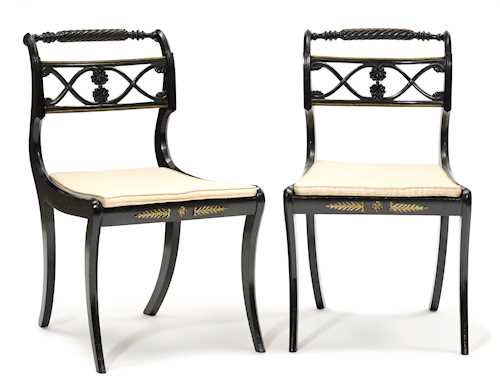 A PAIR OF CHAIRS