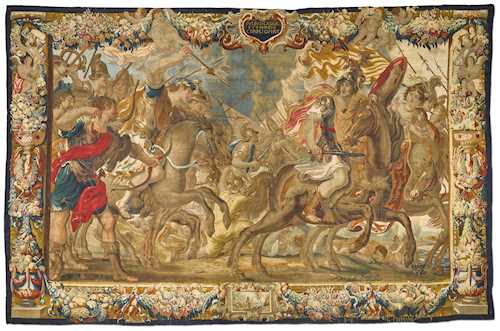 LARGE TAPESTRY FROM THE SERIES &quot;THE LIFE OF CAESAR&quot;