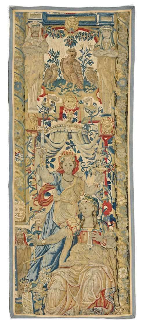FRAGMENT OF A TAPESTRY BORDER