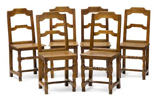 SET OF SIX CHAIRS