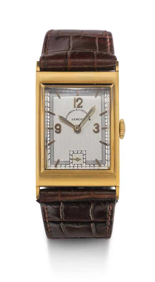 Vacheron & Constantin, seltene und attraktive Armbanduhr, 40er Jahre.