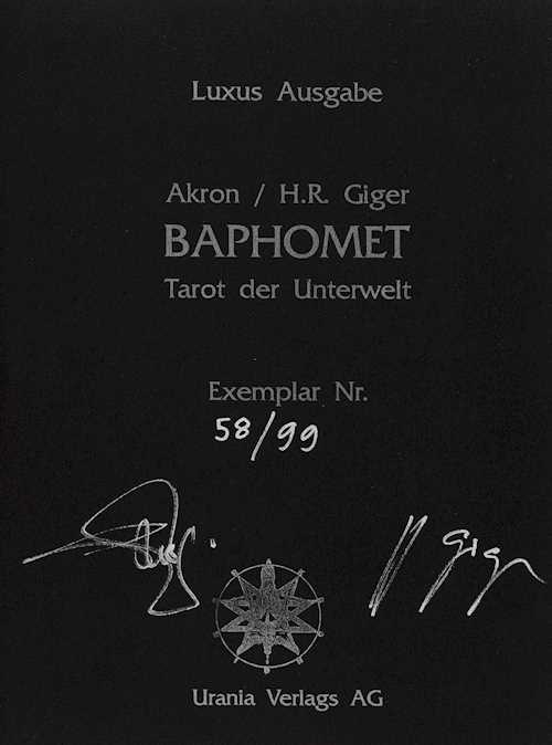 BAPHOMET - TAROT OF THE UNDERWORLD