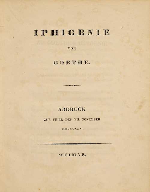 Goethe, Johann Wolfgang von.
