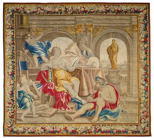 TAPESTRY "ALLEGORY OF DIALECTICS"
