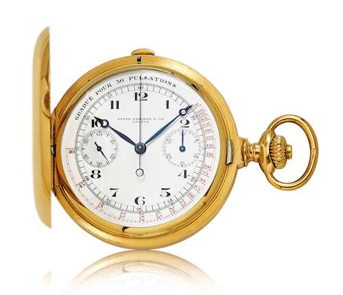 Patek Philippe, very rare and well-preserved pocket chronograph, 1910.
