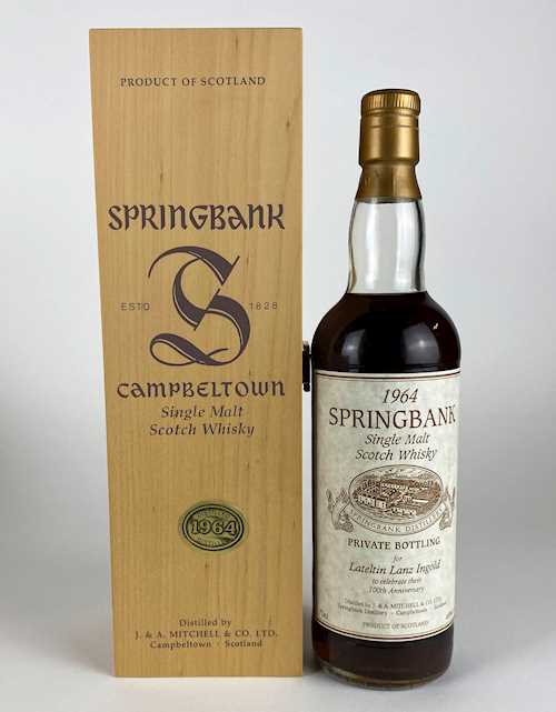 1 Fl. Whisky Springbank Private Bottling OHK 0.70 L 1964