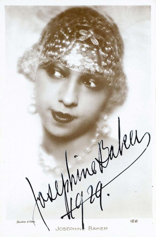 Baker, Joséphine, Tänzerin u. Sängerin (1906-1975).