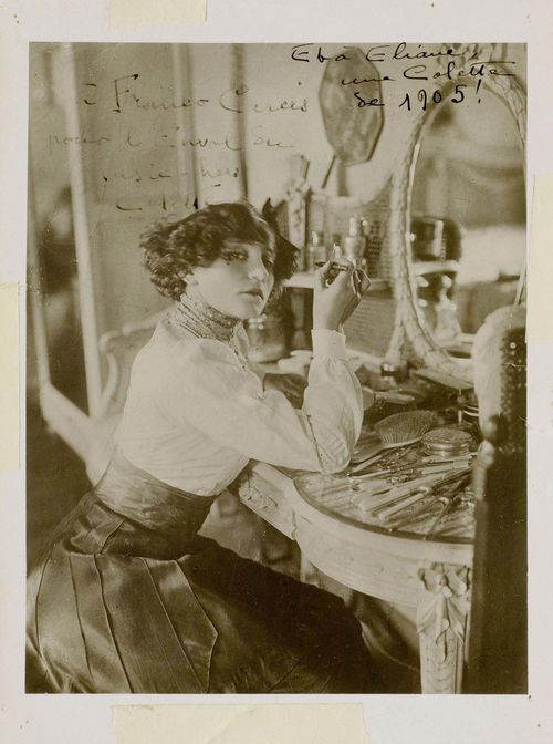 Colette, Sidonie Gabrielle, Schauspielerin und Schriftstellerin (1873-1954).