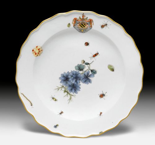 PLATE WITH A COAT–OF–ARMS FROM THE 'FERRERO' SERVICE,