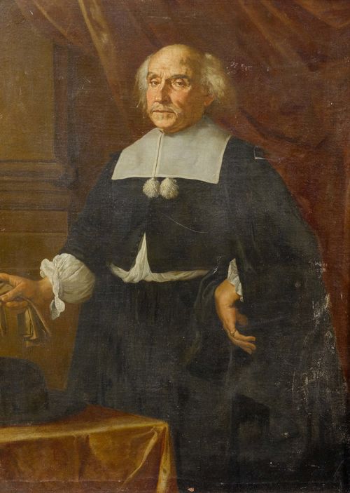 ABBIATI, FRANCESCO (1643 Milan 1715) Portrait of a gentleman. Circa 1670. Oil on canvas. 129 x 94 cm. Provenance: - Riedmann collection(label verso). - Swiss private collection.