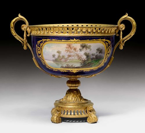 BRONZE-MOUNTED BOWL IN THE STYLE OF SÈVRES
