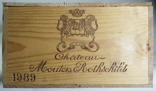 12 bts Pauillac Ch. Mouton Rothschild 1er Grand Cru Classé   75cl   1989