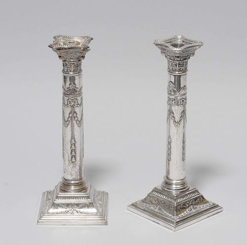 PAIR OF CANDLEHOLDERS.