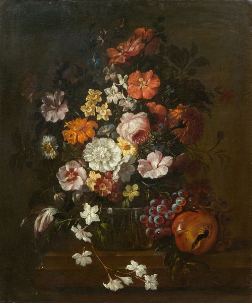 TUSCAN SCHOOL, 17TH CENTURY Bouquet of flowers in a vase. Oil on canvas. 78.5 x 64.5 cm.