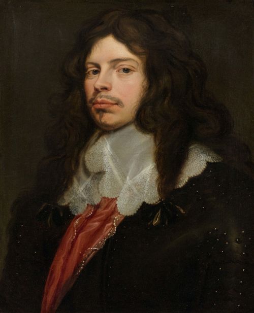 Attributed to COSSIERS, JAN (1600 Antwerp 1671) Portrait of a nobleman in half armour. Oil on canvas. 63.5 x 49.5 cm. Provenance: - Collection of  Robert W. Lyons, Esq., Indiana (as attributed to Peeter Franchoys). - Whitney, art dealer, New York (expertise by William R. Valentiner 1942 as Peeter Franchoys). - Mondschein, art dealer, New York (as attributed to Peeter Franchoys). - Swiss private collection.