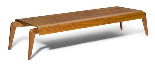 LOUISA HUTTON & MATTHIAS SAUERBRUCH (1957) (1955), BENCH, designed in 2002/2005 for Classicon, produced for the Brandhort Museum in Munich. American walnut. L 220 cm.