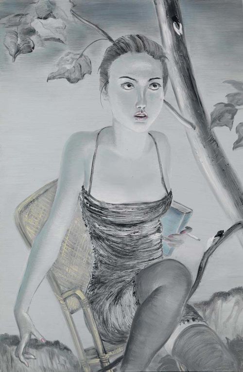 LI, XIAO WEI (Fujian, 1959) Untitled. 2007. Oil on aluminium plaque. Signed. 122 x 81 cm.