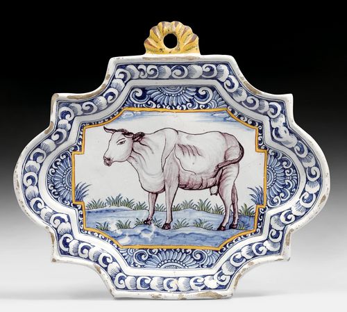 PLAQUE WITH DEPICTION OF A COW,