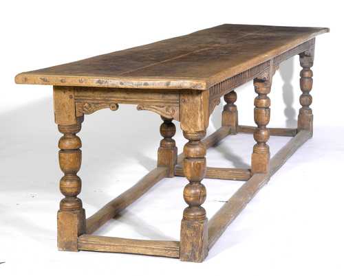 LARGE REFECTORY TABLE,