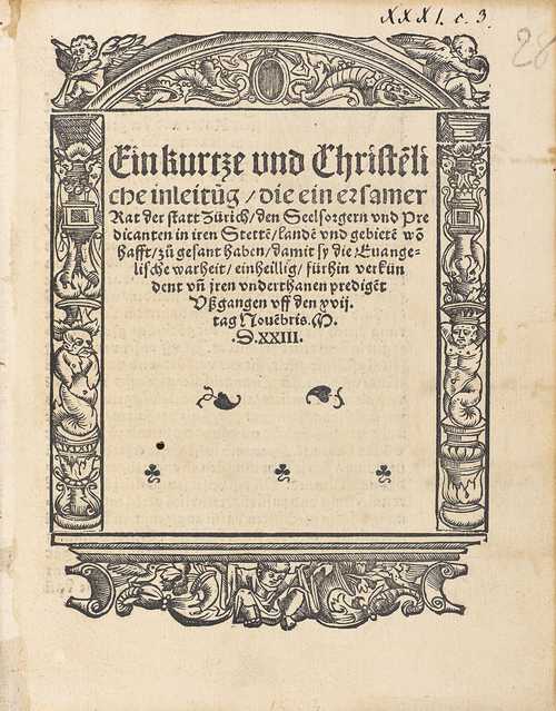 Zwingli, Huldrych.