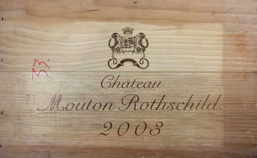 6 bts Pauillac Ch. Mouton Rothschild 1er Grand Cru Classé 0.75 L 2003