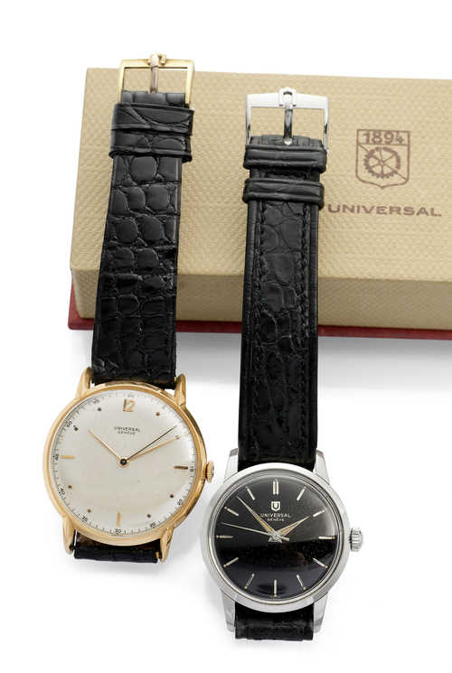 Two Universal Gentleman's Watches, 1960s.