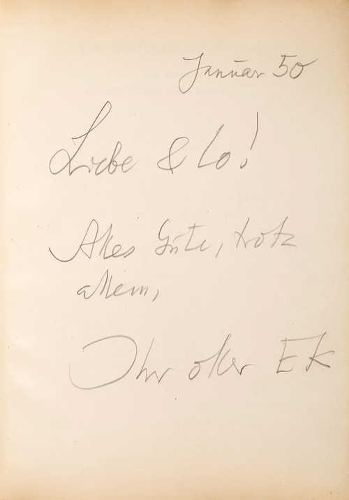 Kästner, Erich, Schriftsteller (1899-1974).