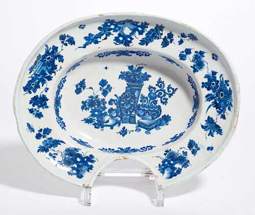 A FAIENCE BARBER'S BOWL