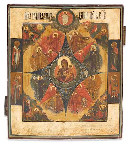 ICON, IN THE PALEKH MANNER CIRCA 1880
