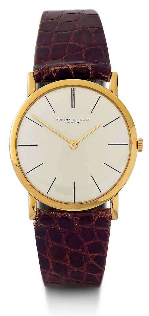 Audemars Piguet, elegant, very flat wristwatch.