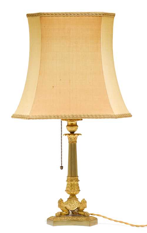 CANDLESTICK, MOUNTED AS A TABLE LAMP