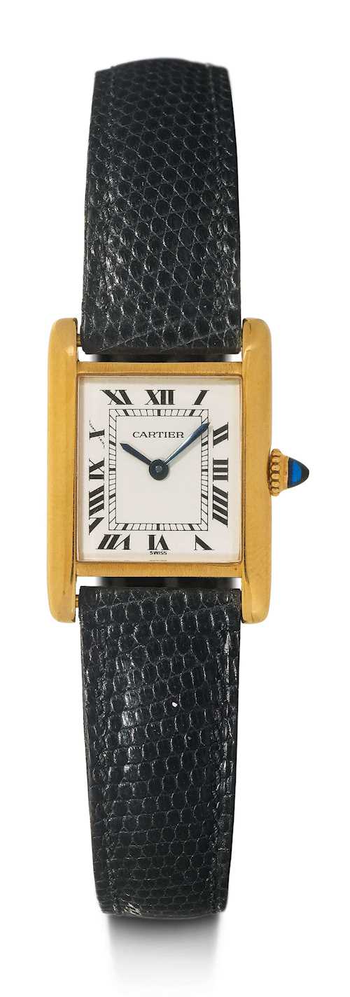 Cartier, classic "Tank" Lady's wristwatch.