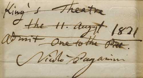 Paganini, Niccol&#242;, Geigenvirtuose und Komponist (1782-1840).