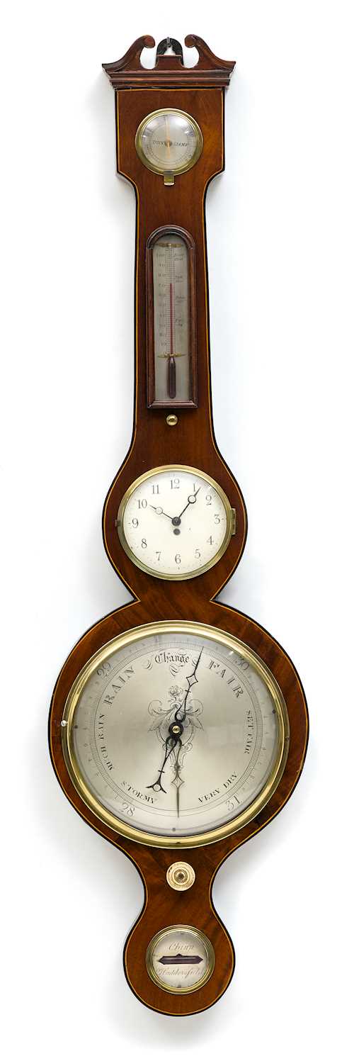 BAROMETER / THERMOMETER WITH CLOCK